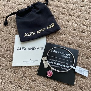 Alex and Ani Rose Birthstone Charm Bangle, October